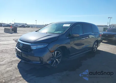 2023 Honda Odyssey Touring from USA, damaged, VIN 5FNRL6H89PB053593